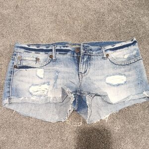 Distressed Jean Shorts